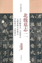 北魏墓志 2 司马昞墓志·元遥墓志·元珽妻穆玉容墓志·李璧墓志·元倪墓志