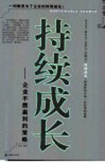 持续成长 企业不断赢利的策略