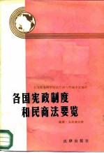 各国宪政制度和民商法要览 美洲、大洋洲分册