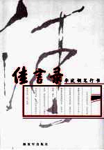 佳言录:李波钢笔行书