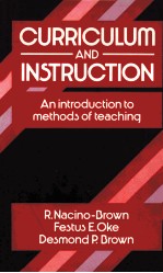 CURRICULUM AND INSTRUCTION