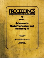 Proceedings of SPIE-The International Society for Optical Engineering Volume 771 Advances in Resist