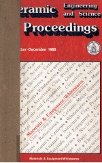 A Collection of Papers Presented at the 86th and 87th Annual Meetings of the Materials & Equipment a