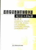 政府投资体制的制度创新 项目法人招标制