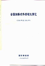 全国妇联对外活动大事记 1949年至1994年