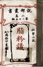 脂粉议员 社会小说