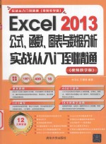 Excel2013公式、函数、图表与数据分析实战从入门到精通 视频教学版
