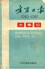 宁夏日报大事记 1949-1987