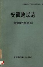 安徽地层志 前寒武系分册