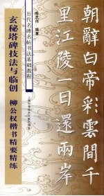 玄秘塔碑技法与临创 柳公权楷书精要精练