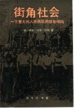 街角社会 一个意大利人贫民区的社会结构