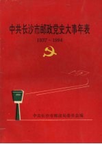 中共长沙市邮政党史大事年表 1937—1994
