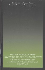 HUMAN RIGHTS AND THE PROTECTION OF PRIVACY IN TORT LAW A COMPARISON BETWEEN ENGLISH AND GERMAN LAW