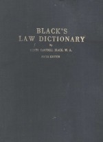 BLACK'S LAW DICTIONARY FIFTH EDITION