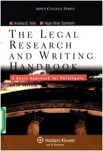 ASPEN COLLEGE SERIES THE LEGAL RESEARCH AND WRITING HANDBOOK A BASIC APPROACH FOR PARALEGALS SIXTH