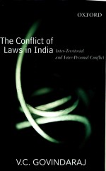 THE CONFLICT OF LAWS IN INDIA INTER-TERRITORIAL AND INTER-PERSONAL CONFLICT