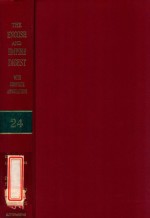 THE ENGLISH AND EMPIRE DIGEST WITH ANNOTATIONS REPLACEMENT VOLUME 24
