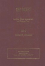 THE DIGEST CUMULATIVE SUPPLEMENT 1990