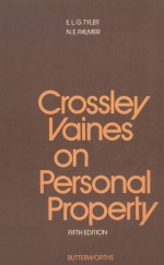 CROSSLEY VAINES' PERSONAL PROPERTY FIFTH EDITION