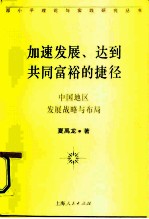 加速发展、达到共同富裕的捷径 中国地区发展战略与布局
