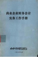 商业企业财务会计实务工作手册