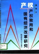 产权 产权效用和国有经济改革研究