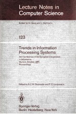 Lecture Notes in Computer Science 123 Trends in Information Processing Systems 3nd Conference of the