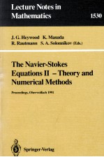 THE NAVIER-STOKES EQUATIONS II - THEORY AND NUMERICAL METHODS