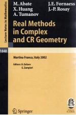 REAL METHODS IN COMPLEX AND CR GEOMETRY