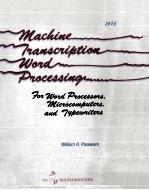 Machine Hanscrirtion word Processing for Word Prodessor