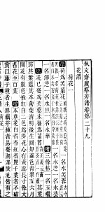 广群芳谱 花谱 第八至十卷