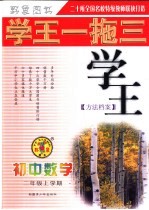 学王一拖三·学王系列 学王·方法档案 初中数学 二年级 上学期
