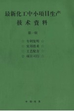 最新化工中小项目生产技术资料 第1辑 真理发明 实用技术 工艺配方 项目可行