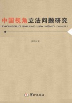 中国视角立法问题研究