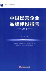 中国民营企业品牌建设报告 2013