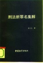 刑法新罪名集解