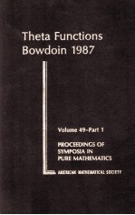 THETA FUNCTIONS BOWDOIN 1987 VOLUME 49-PART 1