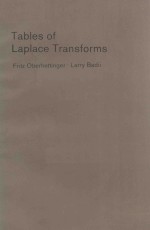 TABLES OF LAPLACE TRANSFORMS