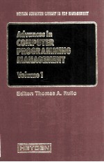 Advances in Computer Programming Management Volume 1