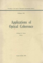 APPLICATONS OF OPTICAL COHERENCE VOLUME 194