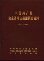 中国共产党山东省崂山县组织史资料 1926-1987