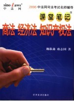2006中法网司法考试名师辅导课堂笔记 商法 经济法 知识产权法