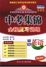 中考集锦 初中英语全程复习训练