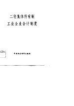 二轻集体所有制工业企业会计制度