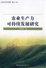 农业生产力可持续发展研究