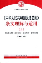 《中华人民共和国民法总则》条文理解与适用 上 条文对照·条文主旨·条文理解·审判实务