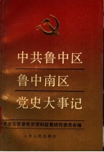 中共鲁中区鲁中南区党史大事记 1921-1950