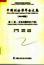 中国刑法学年会文集 2004年度 第2卷 实务问题研究 下