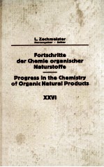 FORTSCHRITTE DER CHEMIE ORGANISCHER NATURSTOFFE PROGRESS IN THE CHEMISTRY OF ORGANIC NATURAL PRODUC