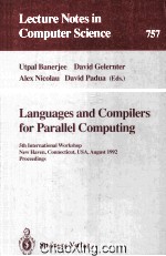 Lecture Notes in Computer Science 757 Languages and Compilers for Parallel Computing 5th Internation